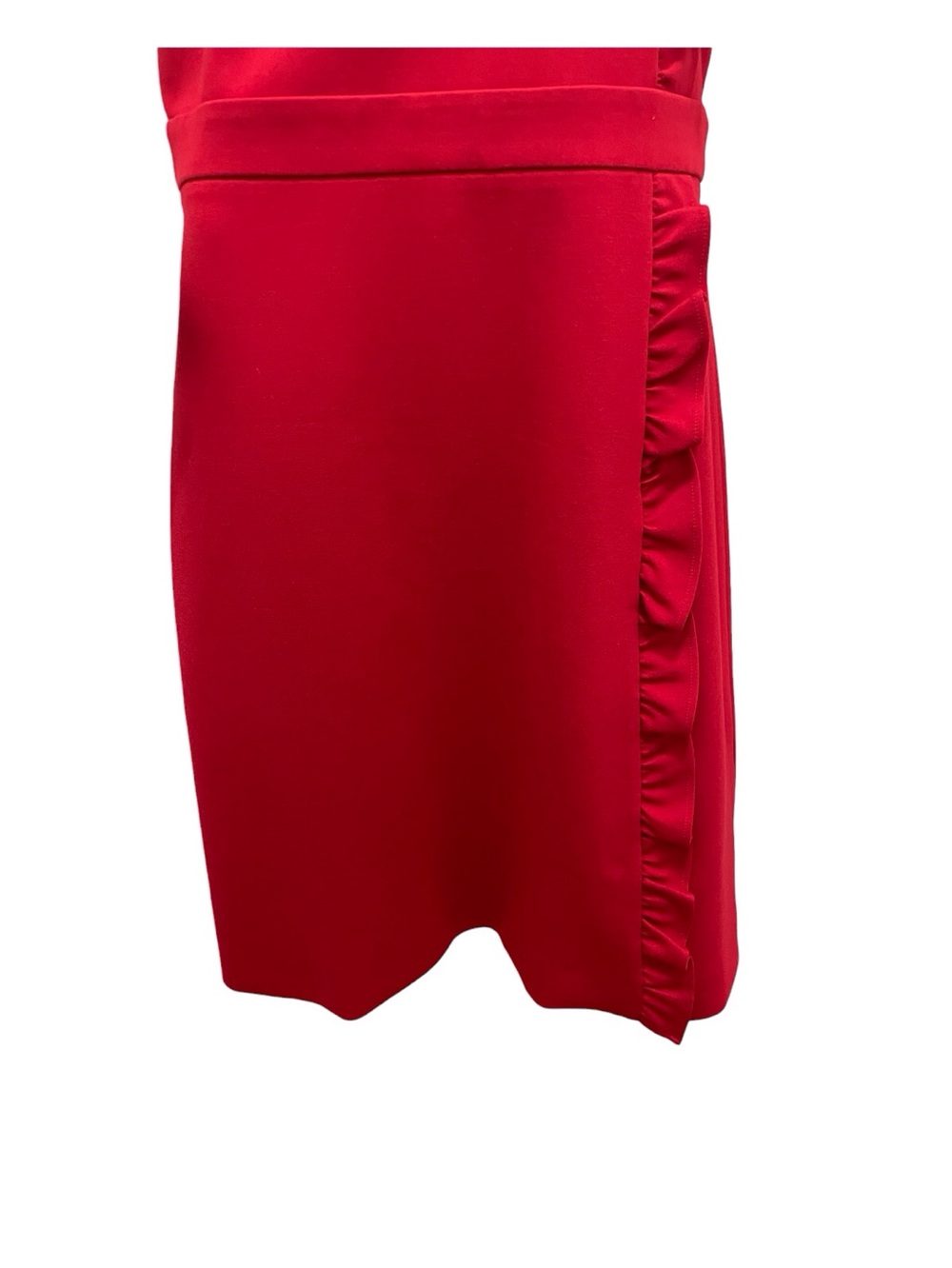 Brooks Brothers Red Sleeveless Ruffle Trim Dress, M. - Picture 4 of 9